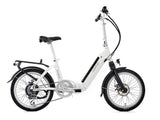 Quantum Broadway Electric Folding Bike Ebike Quantum Pearl White 